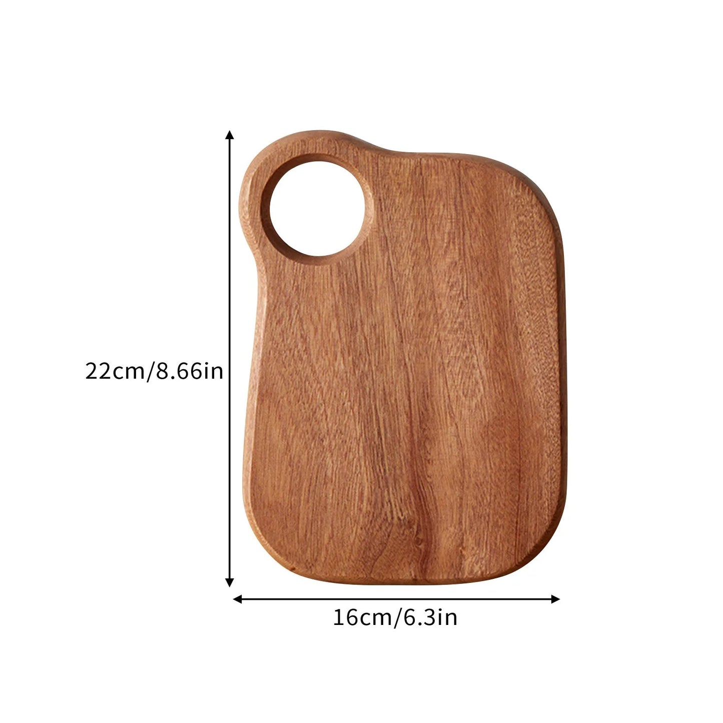 Long-handled Acacia Wood Cutting Board Solid Household Wooden Creative Photo Props Serving Charcuterie Boards Posing