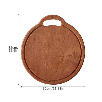 Long-handled Acacia Wood Cutting Board Solid Household Wooden Creative Photo Props Serving Charcuterie Boards Posing