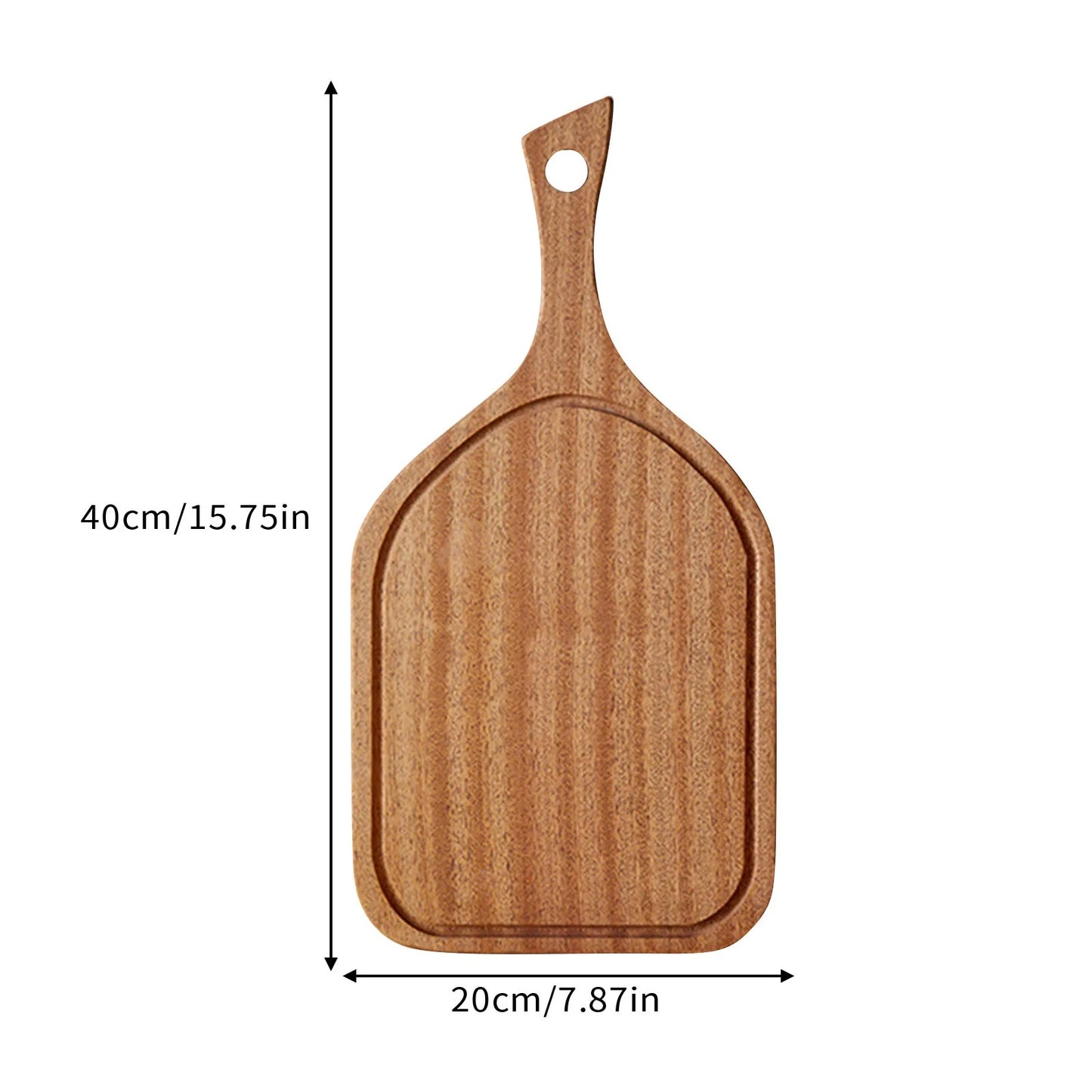 Long-handled Acacia Wood Cutting Board Solid Household Wooden Creative Photo Props Serving Charcuterie Boards Posing