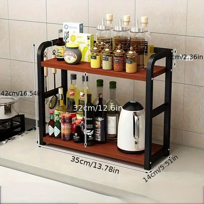 Elegant 2-Tier Metal Countertop Shelf™