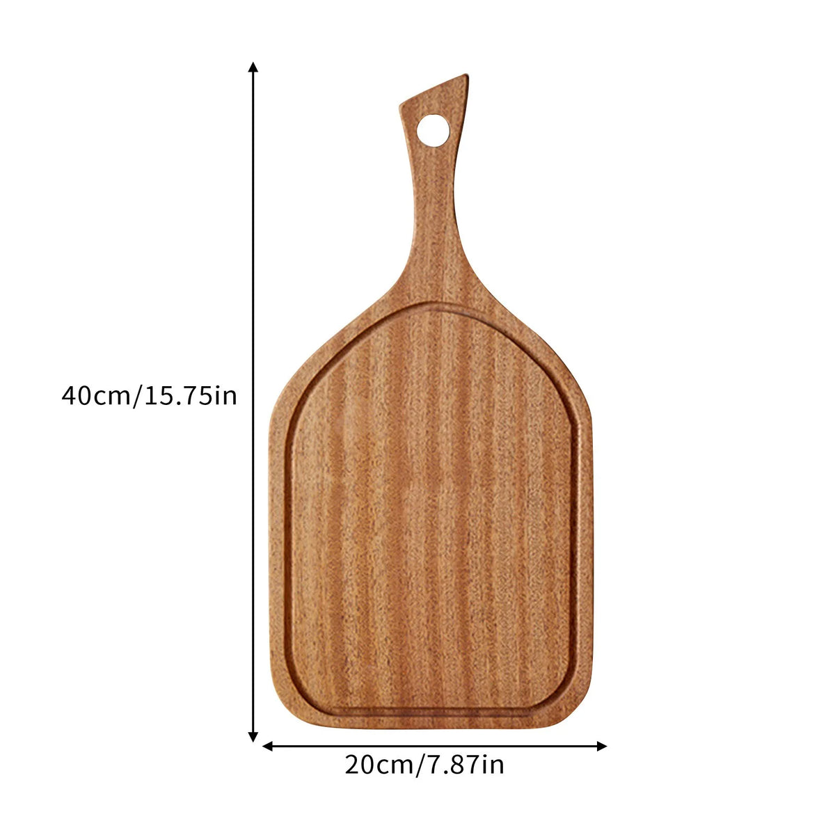 Long-handled Acacia Wood Cutting Board Solid Household Wooden Creative Photo Props Serving Charcuterie Boards Posing