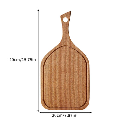 Long-handled Acacia Wood Cutting Board Solid Household Wooden Creative Photo Props Serving Charcuterie Boards Posing