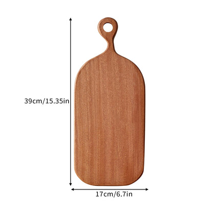 Long-handled Acacia Wood Cutting Board Solid Household Wooden Creative Photo Props Serving Charcuterie Boards Posing