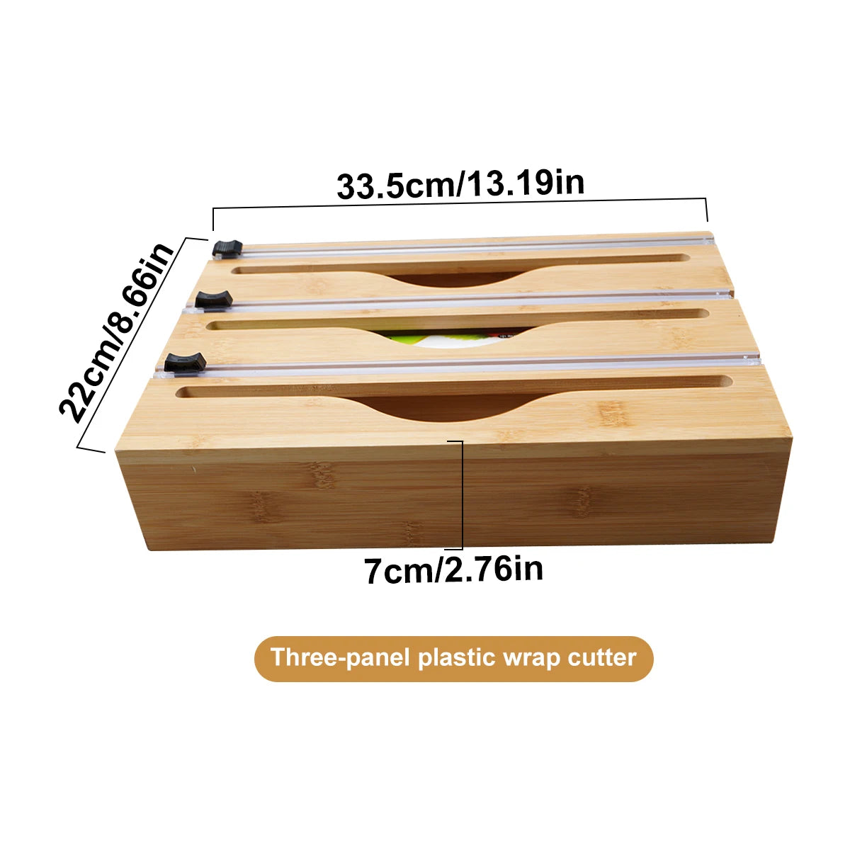 Bamboo Kitchen Wrap Organizer™