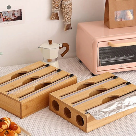 Bamboo Kitchen Wrap Organizer™