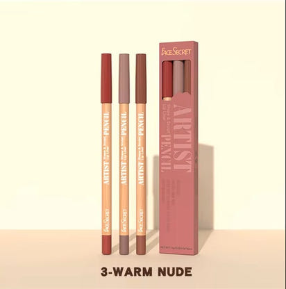 velvet lip liner 3pcs