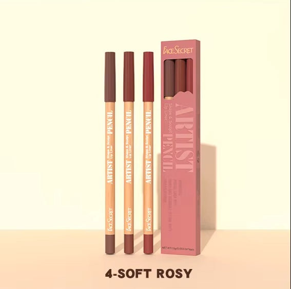 velvet lip liner 3pcs