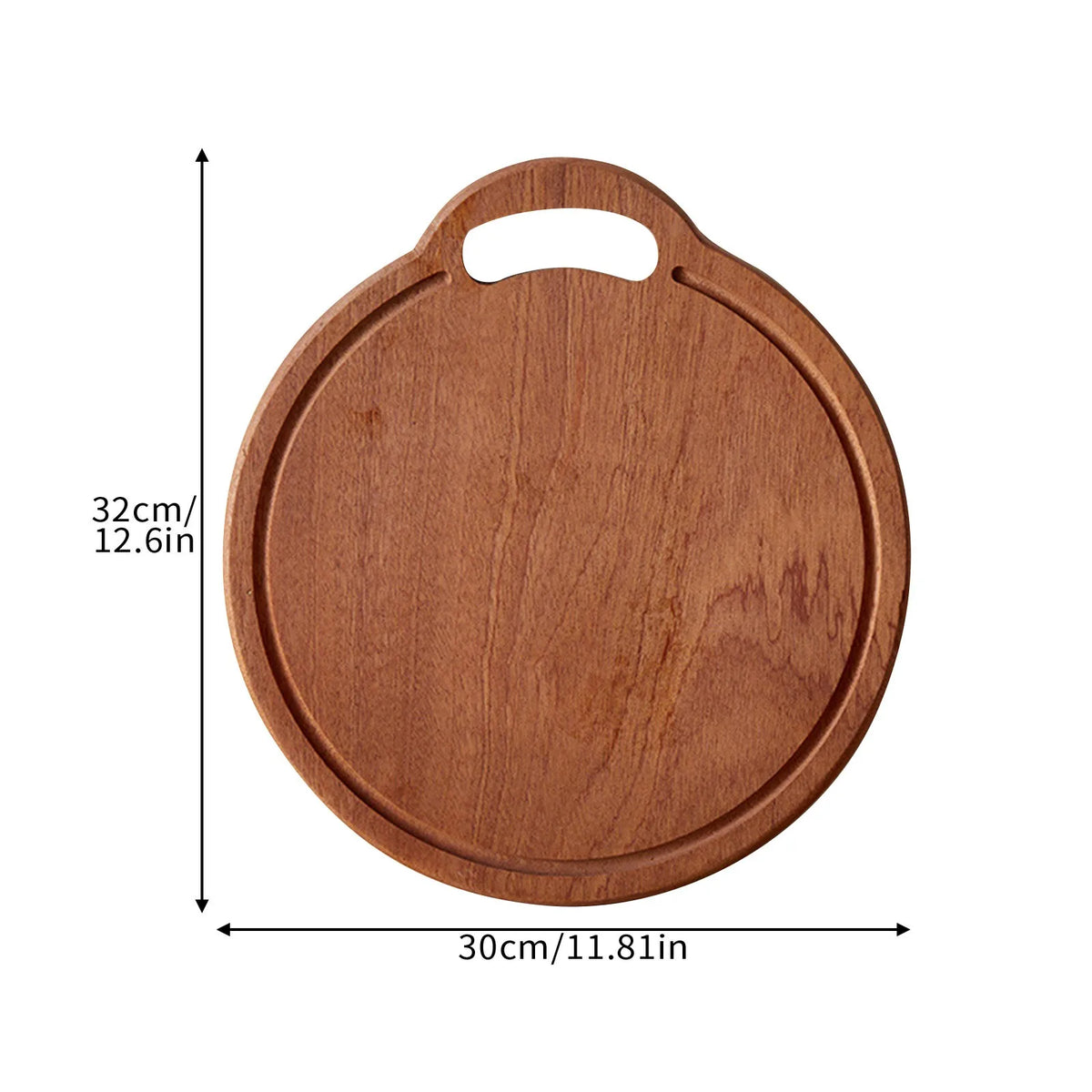Long-handled Acacia Wood Cutting Board Solid Household Wooden Creative Photo Props Serving Charcuterie Boards Posing