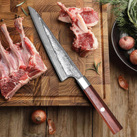 TURWHO 6" Honesuki Damascus Steel utility knife
