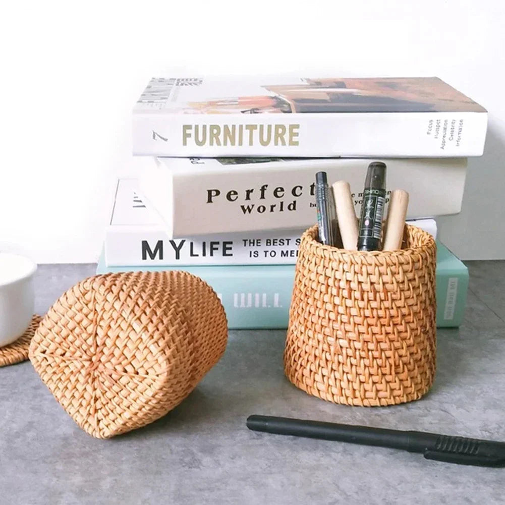 Handwoven Rattan Storage Box™