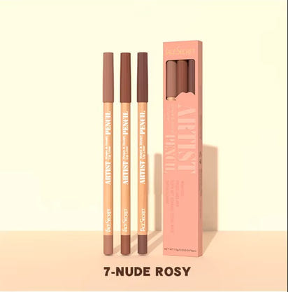 velvet lip liner 3pcs