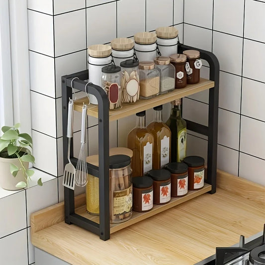 Elegant 2-Tier Metal Countertop Shelf™